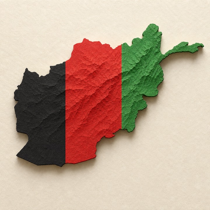 Afghanistan country outline