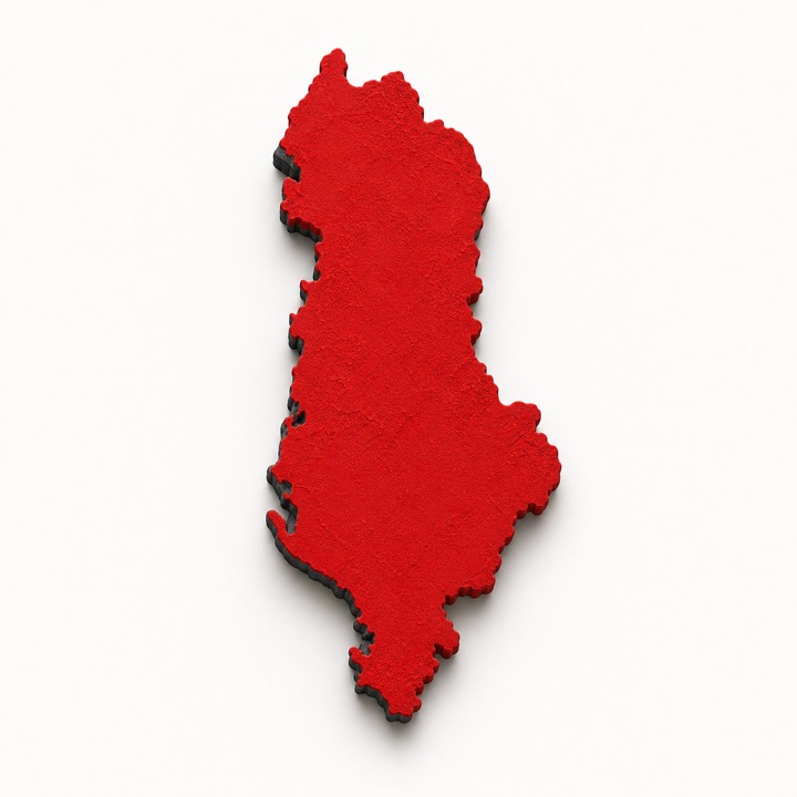 Albania country outline