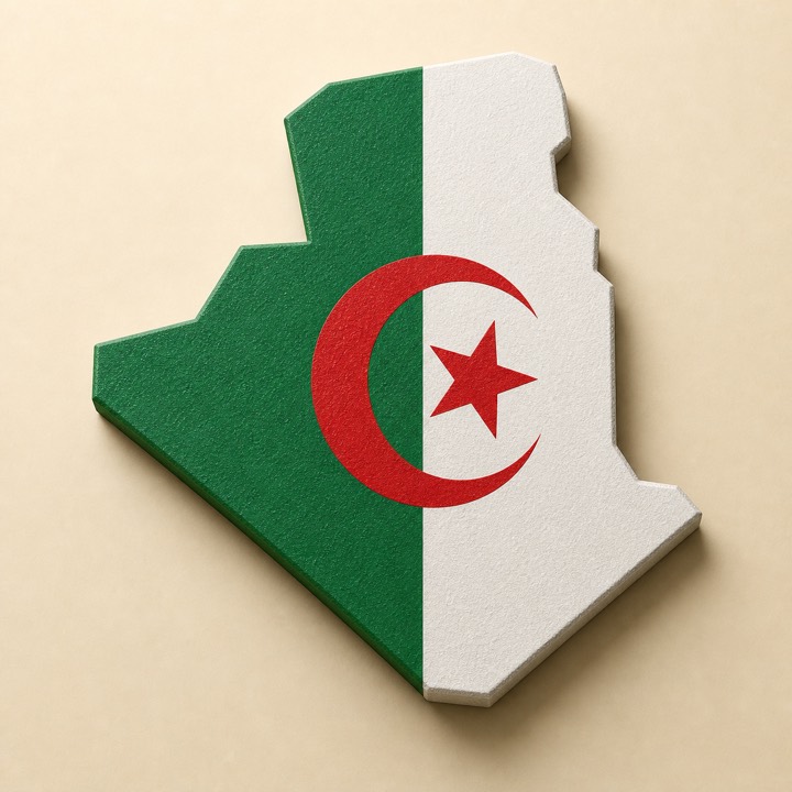 Algeria country outline