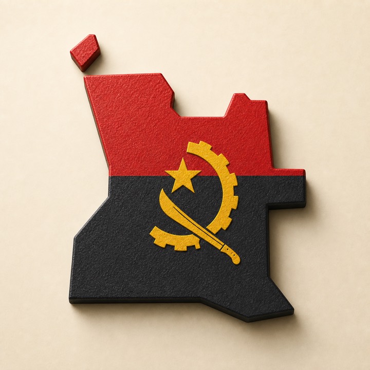 Angola country outline