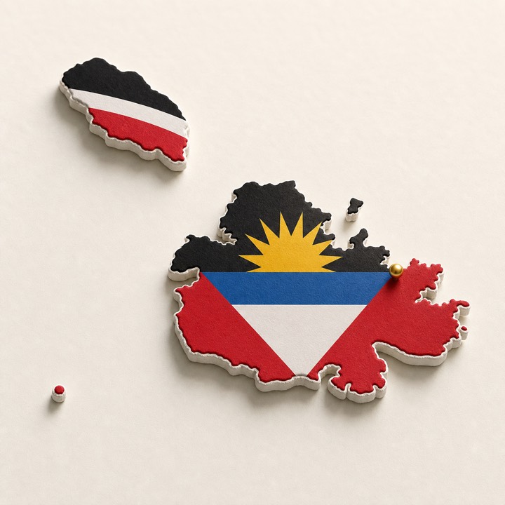 Antigua and Barbuda country outline