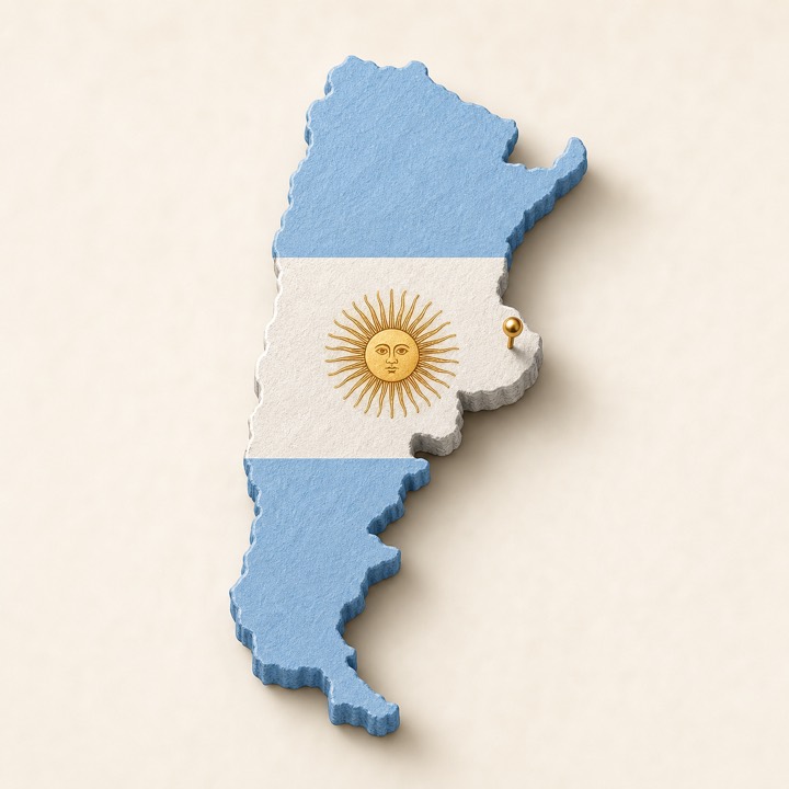 Argentina country outline