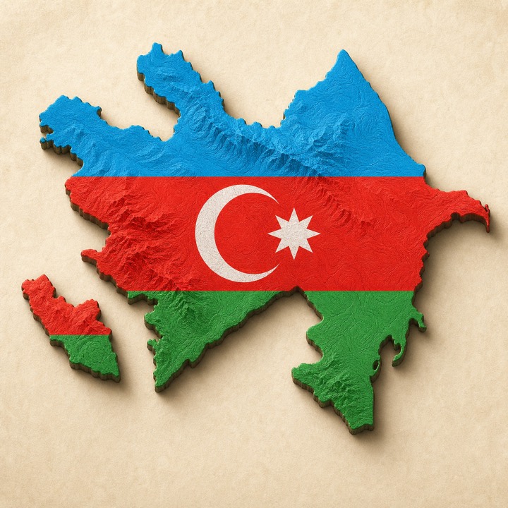 Azerbaijan country outline
