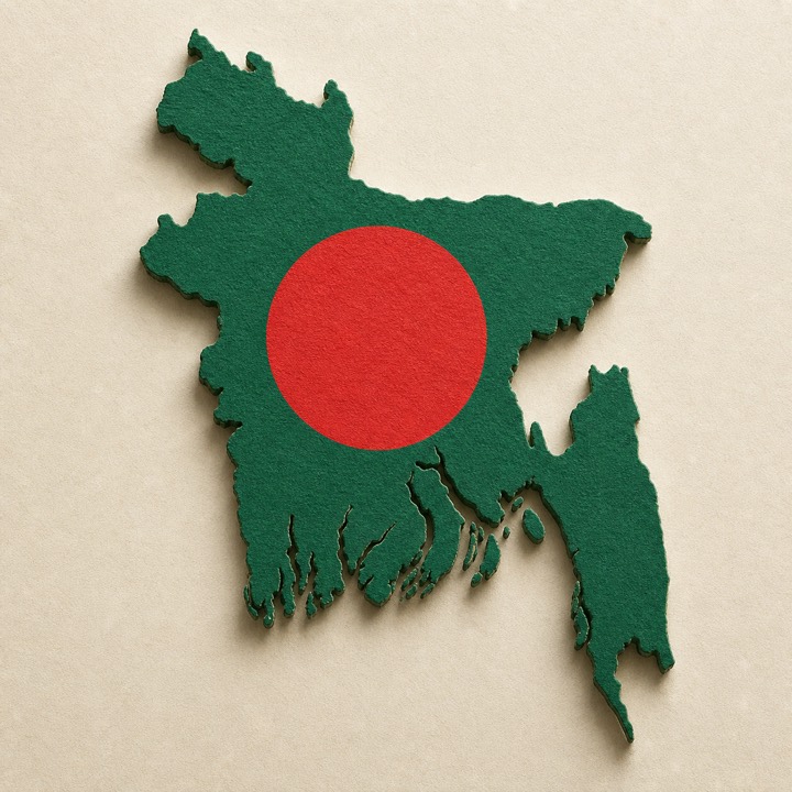 Bangladesh country outline
