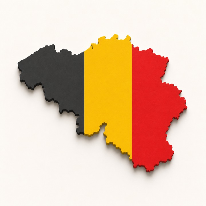 Belgium country outline