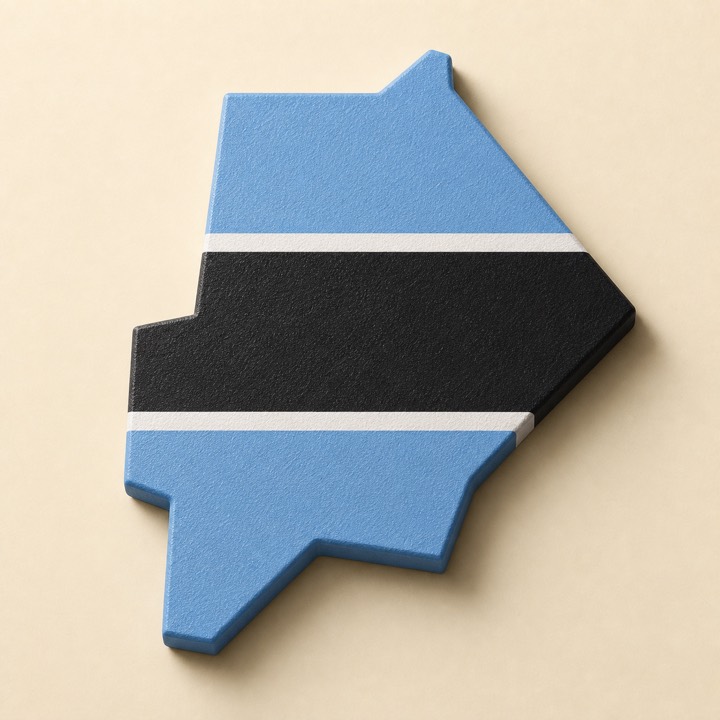 Botswana country outline