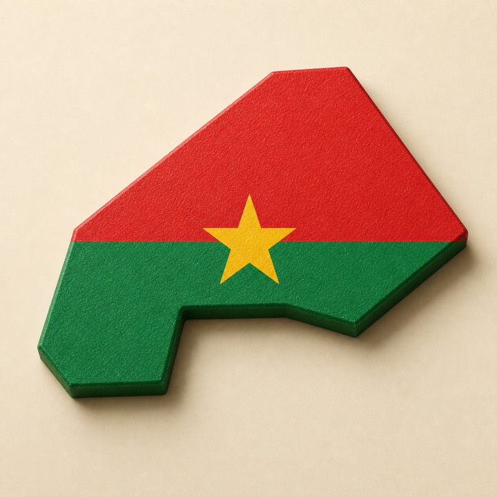 Burkina Faso country outline
