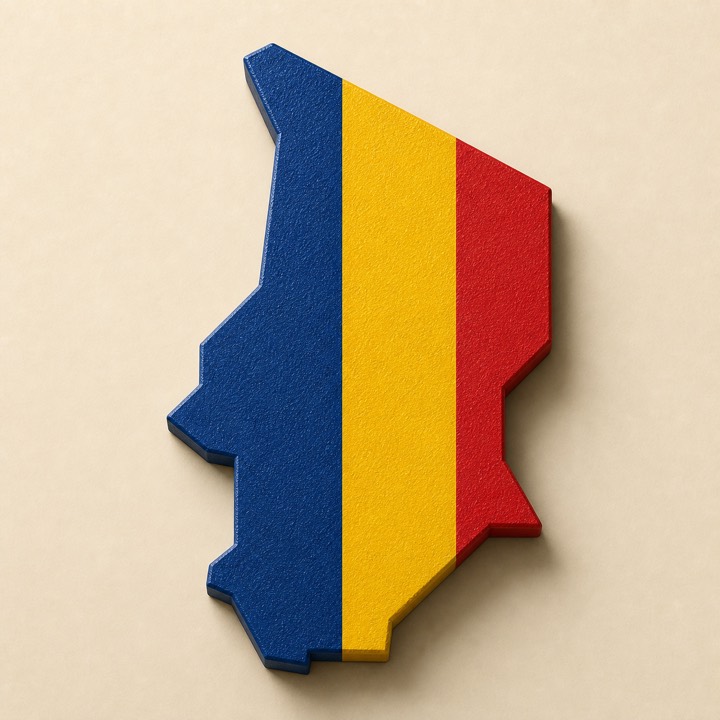 Chad country outline