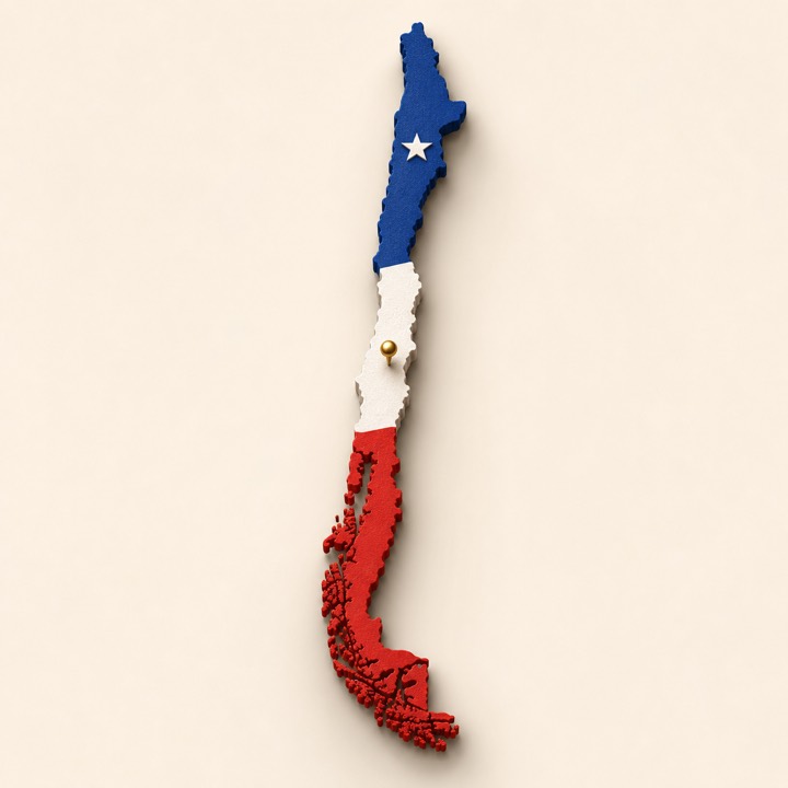 Chile country outline