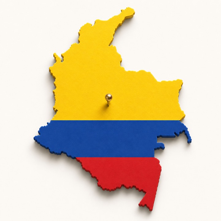 Colombia country outline