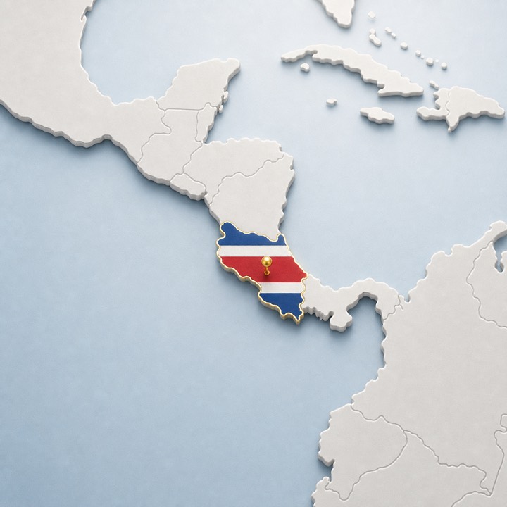 Costa Rica location map