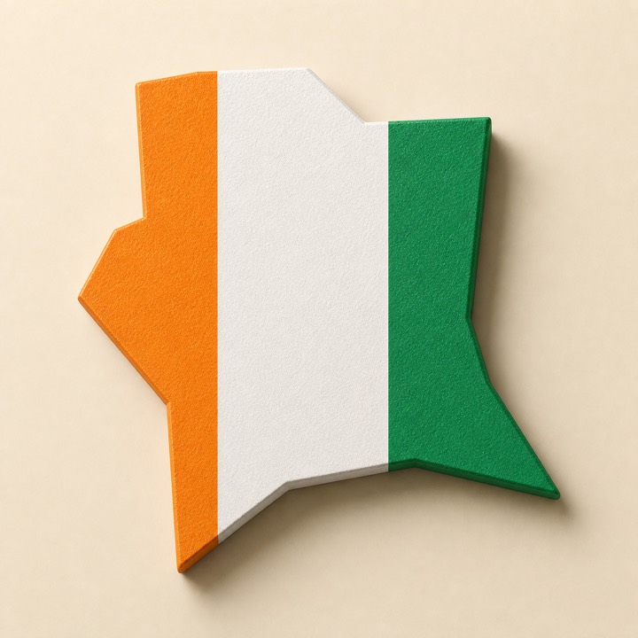 Cote dIvoire country outline