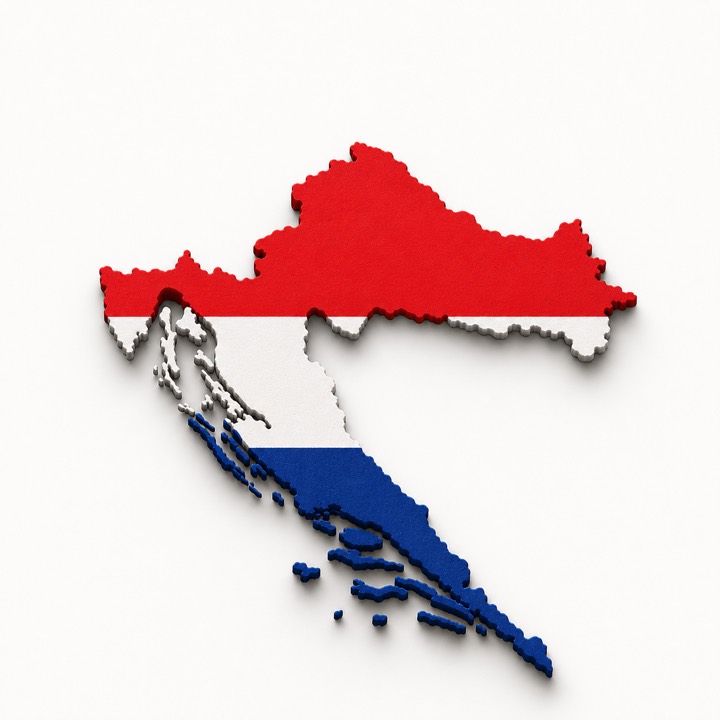 Croatia country outline