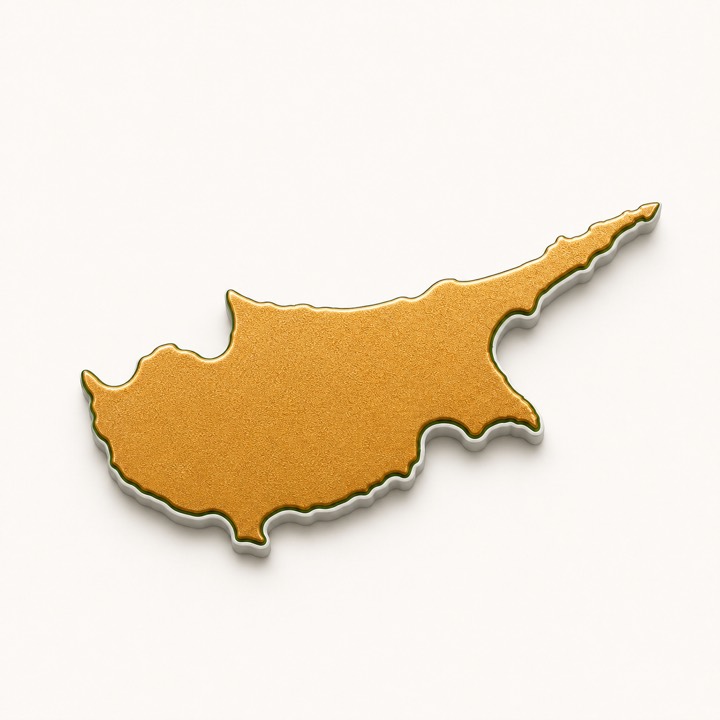 Cyprus country outline