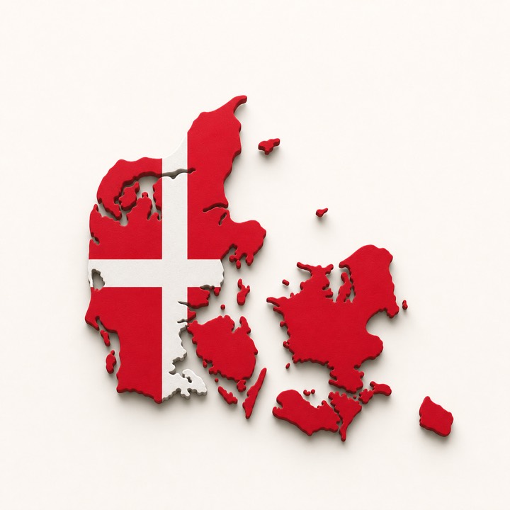 Denmark country outline