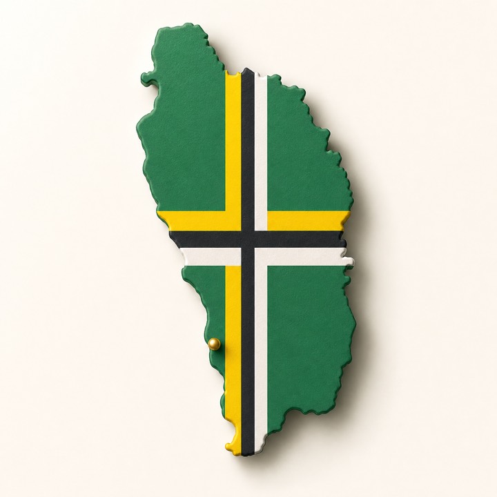 Dominica country outline