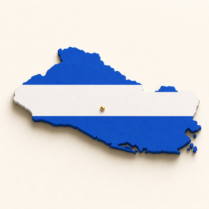 El Salvador country outline