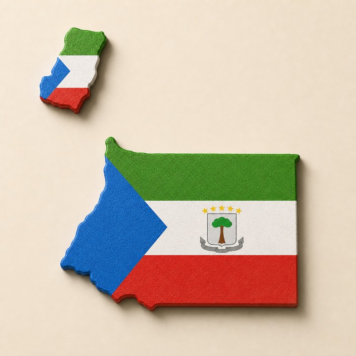 Equatorial Guinea country outline