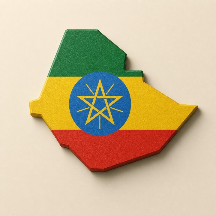 Ethiopia country outline