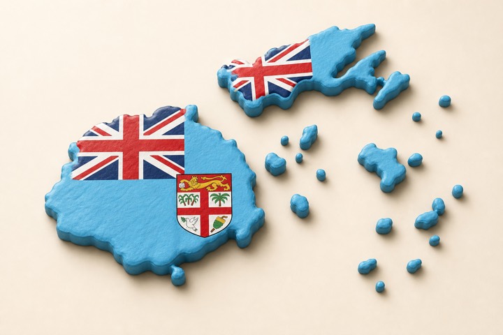 Fiji country outline