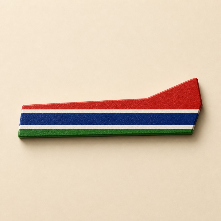 Gambia country outline