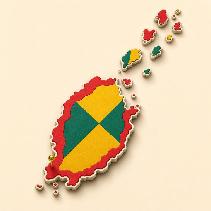 Grenada country outline
