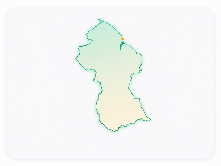 Guyana country outline