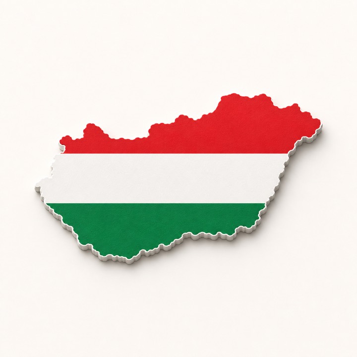 Hungary country outline