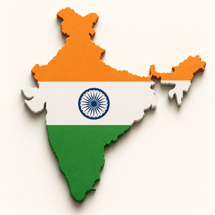 India country outline