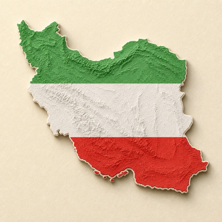 Iran country outline