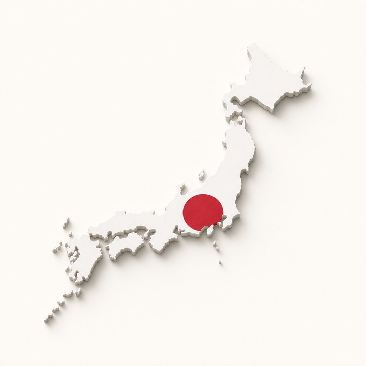 Japan country outline