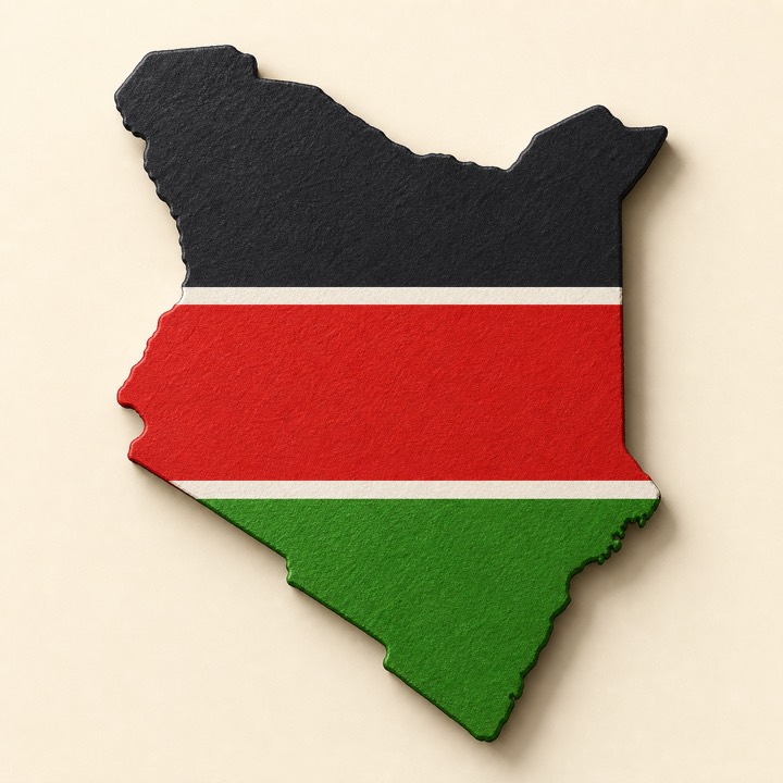 Kenya country outline