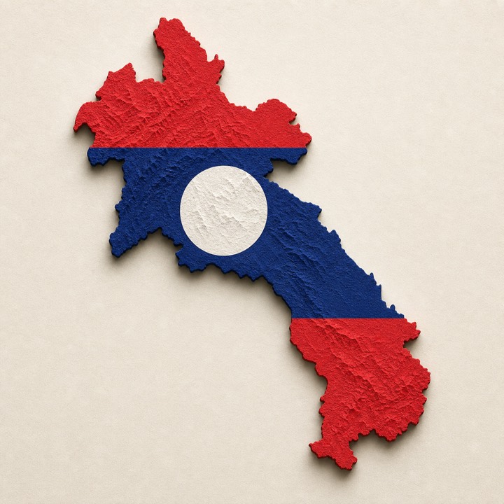 Laos country outline