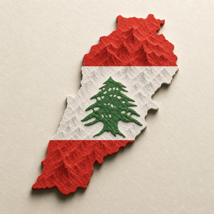 Lebanon country outline
