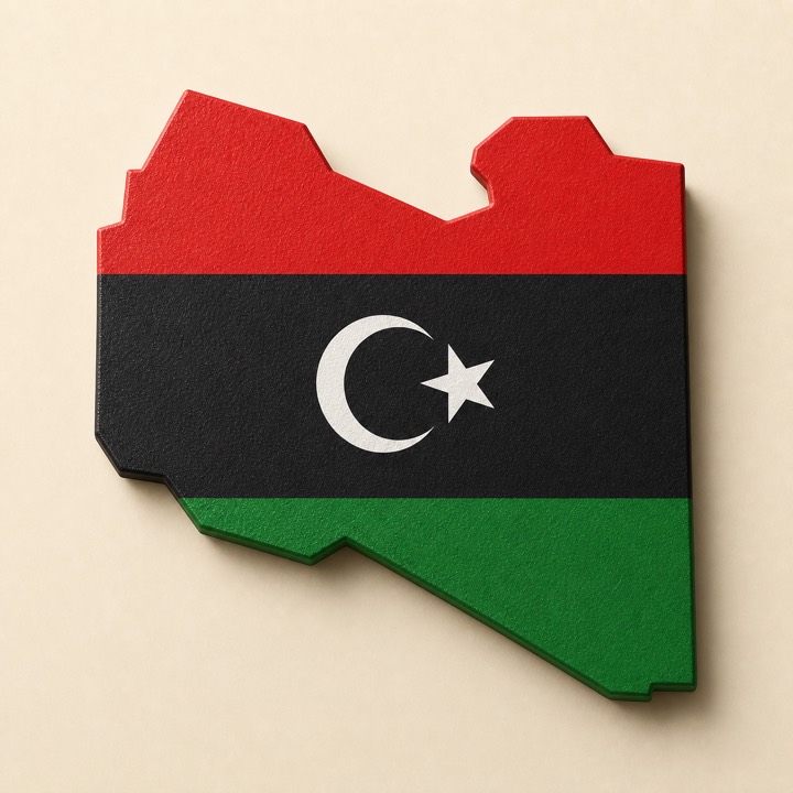 Libya country outline