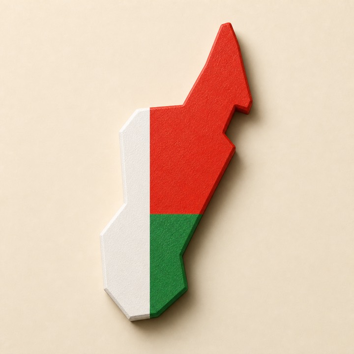 Madagascar country outline