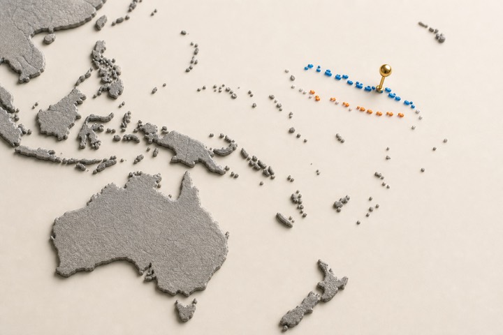 World map with Marshall Islands location marker