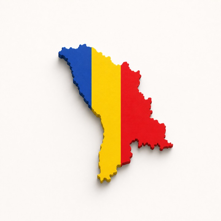 Moldova country outline