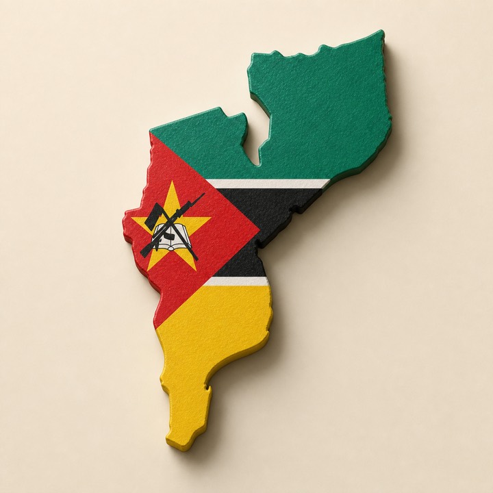 Mozambique country outline