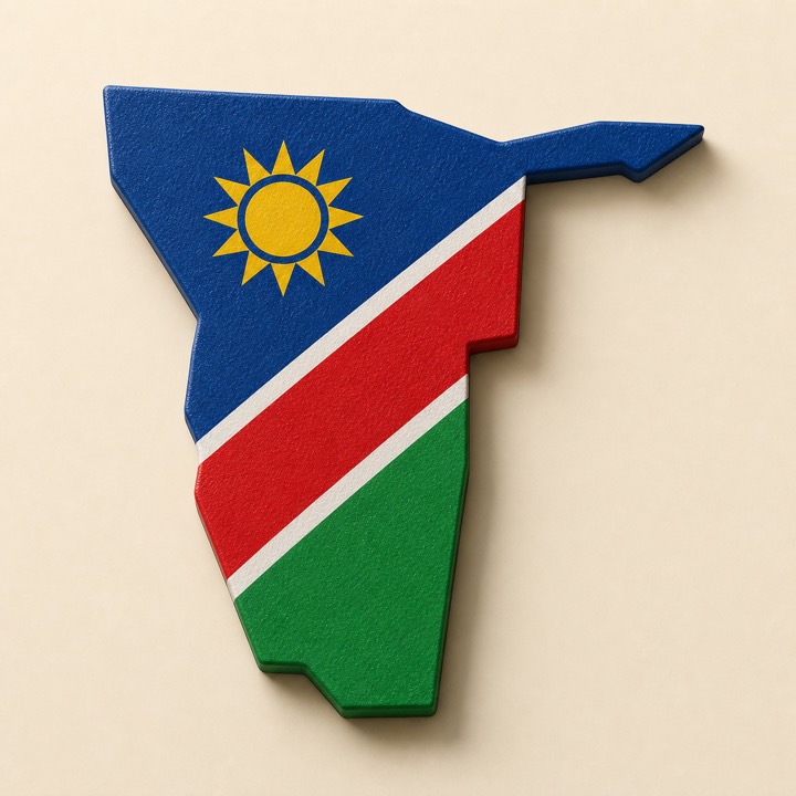 Namibia country outline
