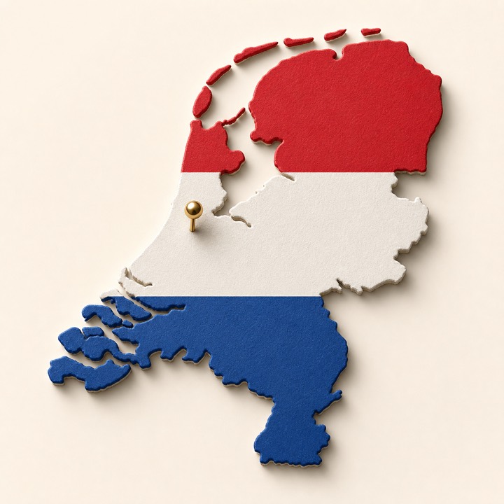 Netherlands country outline