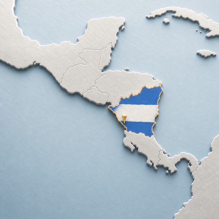 Nicaragua location map