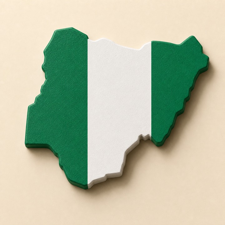 Nigeria country outline