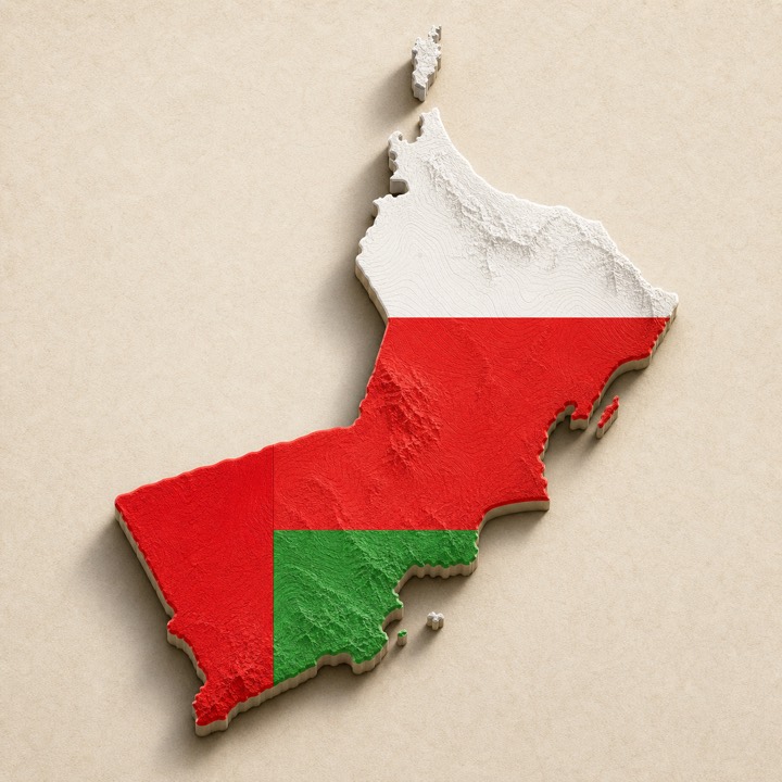 Oman country outline