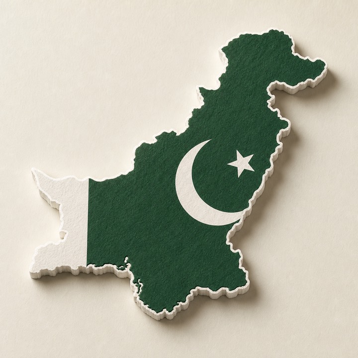 Pakistan country outline