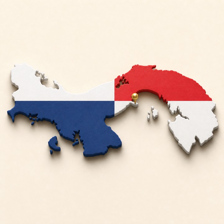 Panama country outline