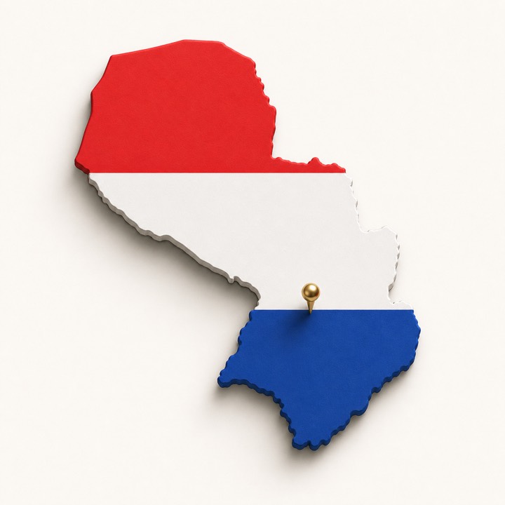 Paraguay country outline