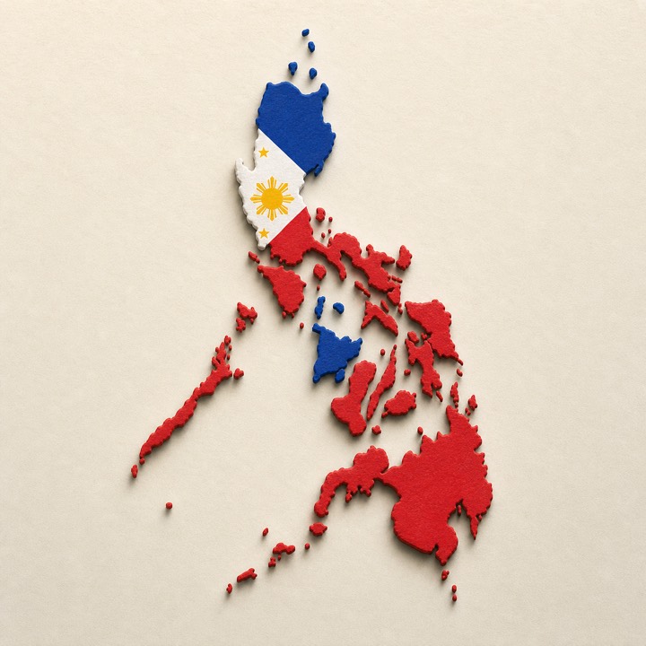 Philippines country outline