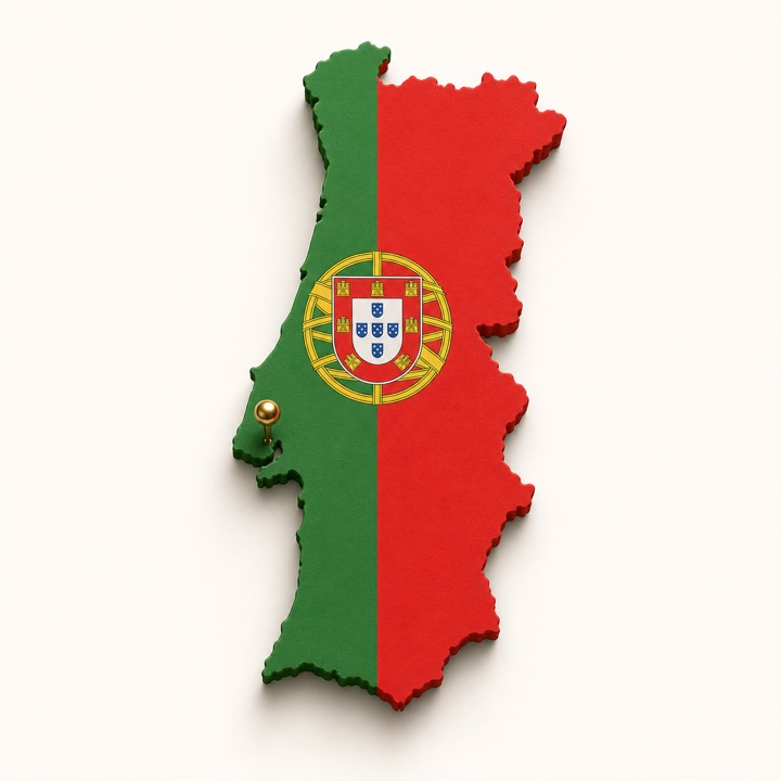 Portugal country outline