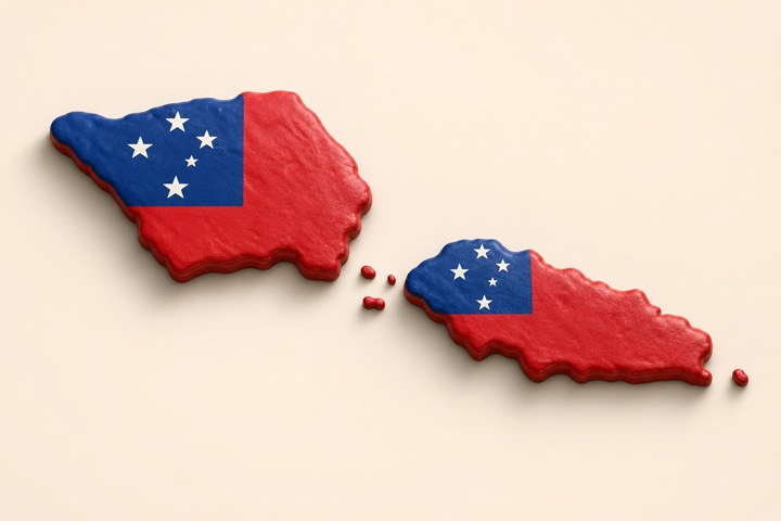 Samoa country outline